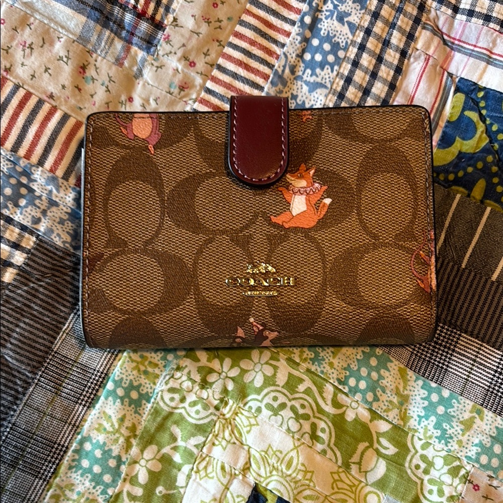 Coach Bi Fold Snap Wallet - Party Animal